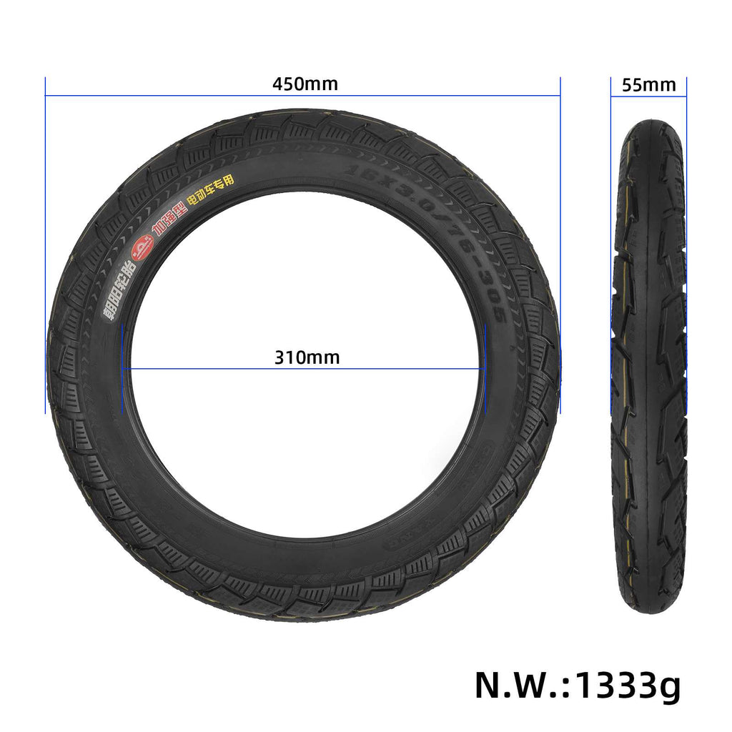 COPERTURA 16 x 3 Pneumatico ruota Bici / Bicicletta elettrica