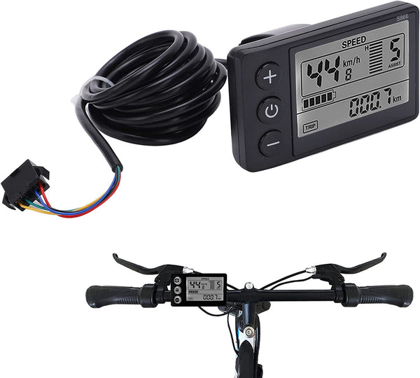 Kit Display LCD S866 Con Controller Per Bici Elettriche E Scooter 24V-48V - Impermeabile E Brushless - Foto 9