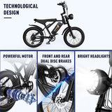 HITWAY BK29 Garanzia Italia Bicicletta Elettrica 20”4.0 Fat Tire | Batteria 48V/18Ah | Max velocità 25km/h | Fino a 55-80km di autonomia | Pedalata Assistita