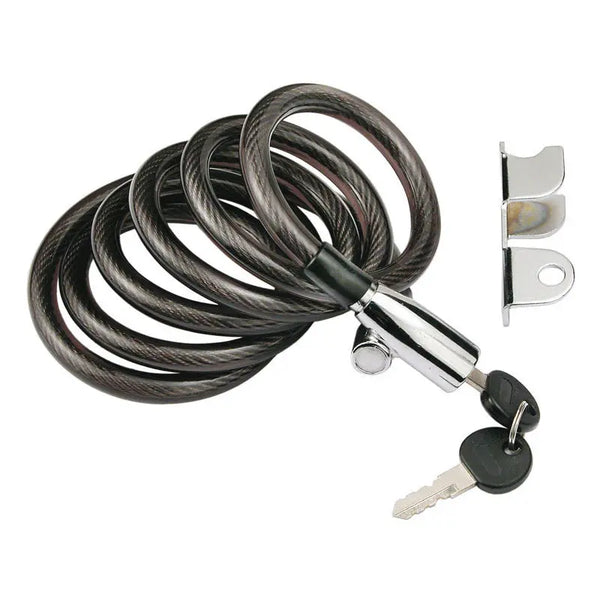 Lucchetto A Combinazione Per Bicicletta Cavo Di Sicurezza Per Bici Burg-Wächter 8mm X 2.5m - Doppio Anello In Acciaio, Chiusura A Combinazione Modello 825C Nero - Foto 5