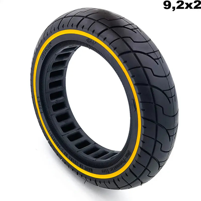 RUOTA SEMI SOLIDA 9,2×2 linea gialla per monopattino elettrico Ewhell