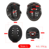 Casco nero taglia M con luce - Luci LED anteriori e posteriori - Casco da ciclismo regolabile per scooter urbano per pendolari