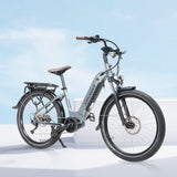 JOBOBIKE LYON E-bike da uomo Step-thru Mid Motor City 36V 14Ah |  250W Bafang M200 mid | Autonomia ≥90Km | CST 26" x 2.35"