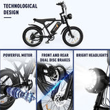 KOOLUX BK29 Garanzia Italia Bicicletta Elettrica 20”4.0 Fat Tire | Batteria 48V/18Ah | Max velocità 25km/h | Fino a 55-80km di autonomia | Pedalata Assistita