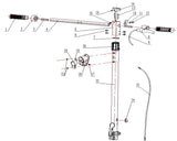ACCELERATORE per monopattino elettrico per Argento Active EVO (pezzo n° 2 dell'esploso manubrio) Mt distribution