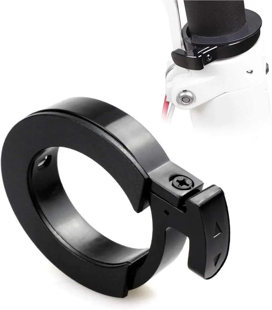 RLECS Anello di bloccaggio rotondo anteriore pieghevole per Segway Ninebot MAX G30 Scooter elettrico, nero RLECS Anello di bloccaggio rotondo anteriore pieghevole per Segway Ninebot MAX G30 Scooter elettrico, nero