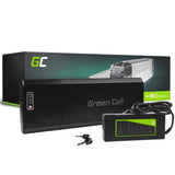 BATTERIA EBIKE67STD GREEN CELL Rear Rack 36V 10.4Ah 374Wh per Bici Elettrica E-Bike Green Cell