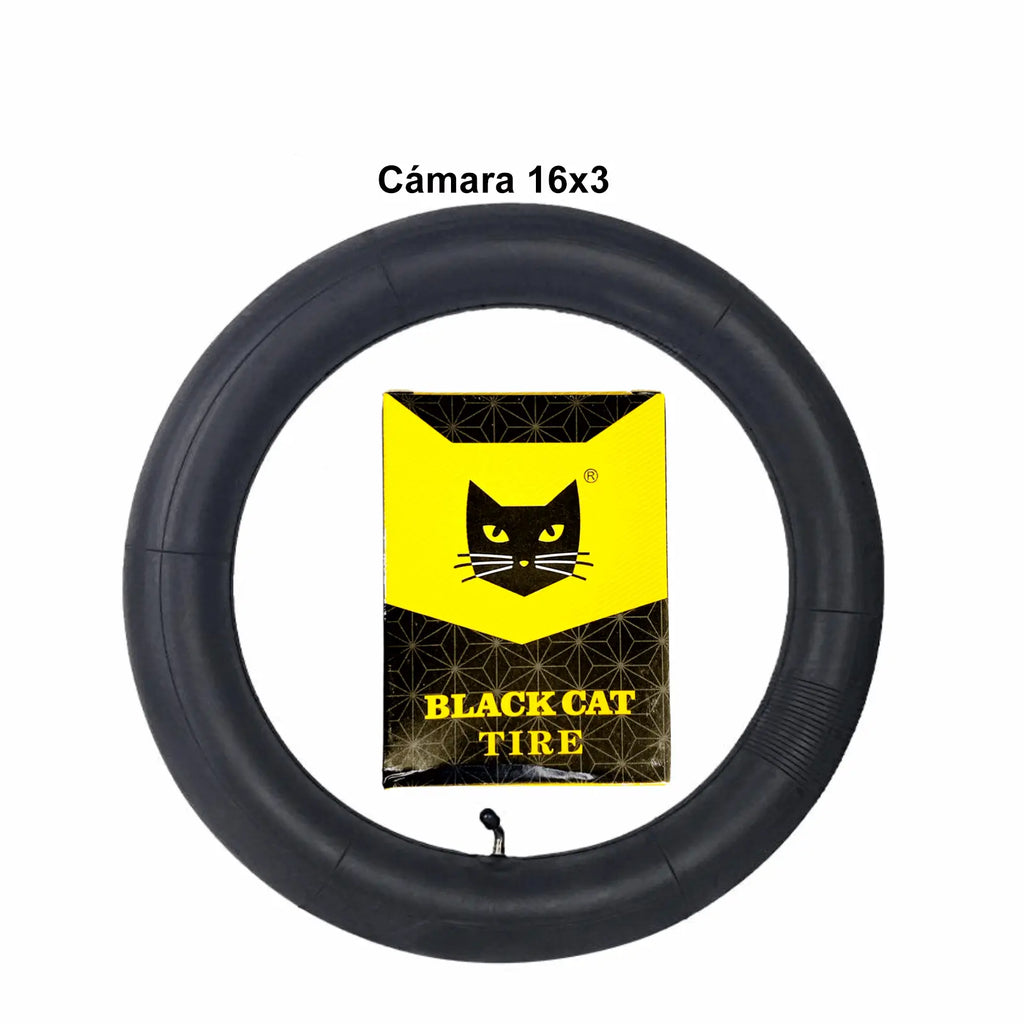 CAMERA D'ARIA Black Cat 16x2,5 per Fat Bike Biciclette
