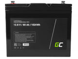 [CAV12] LiFePO4 BATTERIA 12.8V 80Ah 1024Wh LFP al litio 12V BMS per Impianto Fotovoltaico Barca a motore Campeggio Sedia a Rotelle Auto elettriche tutto2ruote