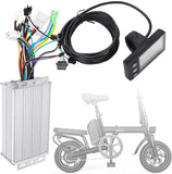 Controller Brushless, Controller per Bicicletta e Set di Display LCD per E-Bike da 12,5 mm per Monopattino Elettrico da 22,5 mm(500W 48V) Ewhell