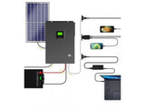 Convertitore Inverter solare Off Grid con caricatore solare MPPT Green Cell 48VDC 230VAC 3000VA/3000W Onda sinusoidale pura GARANZIA ITALIA tutto2ruote