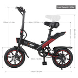 E-BIKE FAFREES Y1 ruote 14 pollici 36V 10AH 350W Fafrees