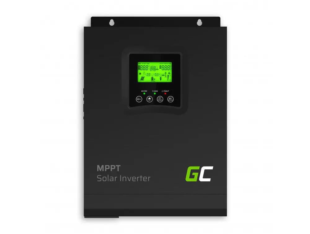 Inverter solare Convertitore Off Grid con caricatore solare MPPT Green Cell 12VDC 230VAC 1000VA / 1000W Onda sinusoidale pura GARANZIA ITALIA tutto2ruote