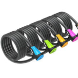 LUCCHETTO BRN Neon CAV. CHIAV. 180x12mm  per Monopattini e Bici e Moto BRN