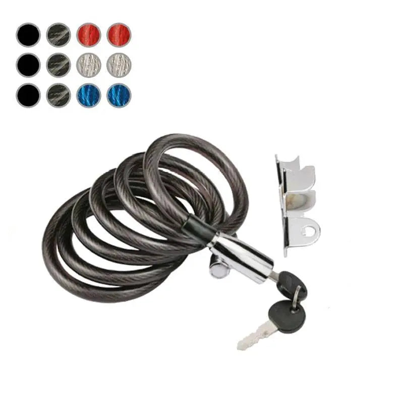 LUCCHETTO BRN Spirale METAL con chiave per Monopattini – tutto2ruote