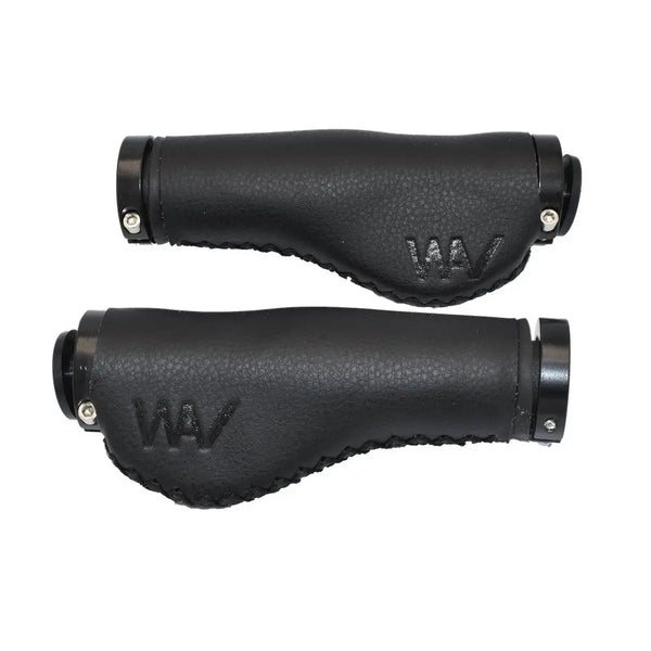 KIMISS Manopole Per Bici Marroni Manopole Per Bici In Pelle