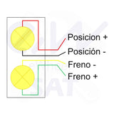 PARAFANGO OVEX Z1 Posteriore con luce integrata - tutto2ruote