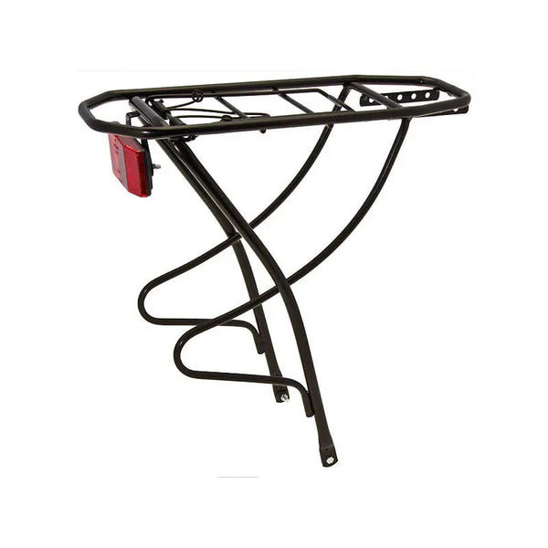 Portapacchi Posteriore JH Design In Acciaio Nero Per Bici 20'' City Bike E Pieghevoli