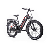 JOBOBIKE ROBIN ST bicicletta elettrica Fatbike elettrica passo-passo 48 V 14 Ah | 250W Bafang | Autonomia 65 KM | 26"x4.0"