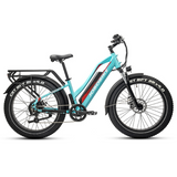 JOBOBIKE ROBIN ST bicicletta elettrica Fatbike elettrica passo-passo 48 V 14 Ah | 250W Bafang | Autonomia 65 KM | 26"x4.0"