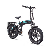 JOBOBIKE EDDY bicicletta elettrica FAT pieghevole a sospensione completa 48 V 14 Ah | 250W Bafang | Autonomia 80 KM | KENDA 20x4"