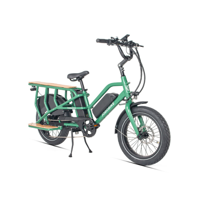 JOBOBIKE TRANSER Bici da carico elettrica per famiglia 48 V 15Ah | 250W XOFO | Autonomia ≥80Km/≥150Km |  CST 20" x 3"