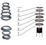 SET COMPONENTE PIANTONE per Monopattino elettrico ARGENTO ACTIVE EVO Mt distribution