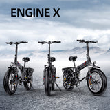 ENGWE Engine X 3 colori  Motore|250W sbloccabile a 750W | 48V 13AH | 40KM/H di velicità |Autonomia 90KM