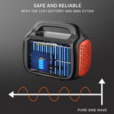 Generatore solare Centrale elettrica portatile da 1036 Wh  per campeggio avventure all'aria aperta ed emergenze