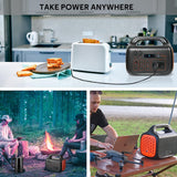Generatore solare Centrale elettrica portatile da 1036 Wh  per campeggio avventure all'aria aperta ed emergenze