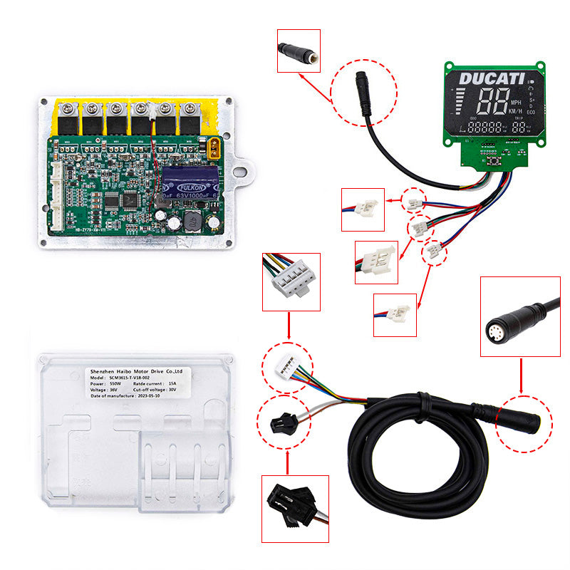 Kit controller + schermo 36V 550W