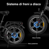 ENGWE Engine X 3 colori  Motore|250W sbloccabile a 750W | 48V 13AH | 40KM/H di velicità |Autonomia 90KM